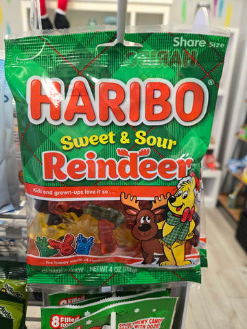 Haribo Sweet & Sour Reindeer, Gummy Candy