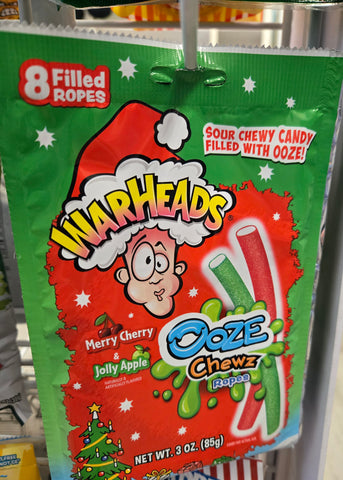 WarHeads Ooze Chewz Ropes, Sour Candy Ropes