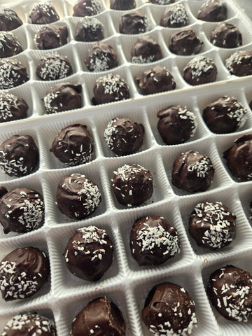 Dark Chocolate Coconut Truffles