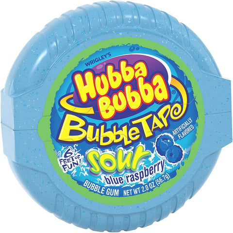 Hubba Bubba Sour Blue Raspberry Tape Gum